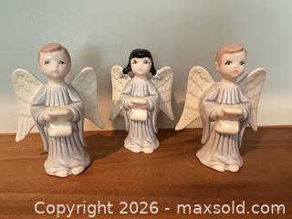 MaxSold Auction: 1970s Hand Painted Ceramic Angels  - Webster (New York, USA) PARTNER MANAGED Estate Sale Online Auction - Hidden Valley Trail