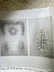 MaxSold Auction: 3 Ft Flocked Snowy Tree + Christmas Blanket - Webster (New York, USA) PARTNER MANAGED Estate Sale Online Auction - Hidden Valley Trail