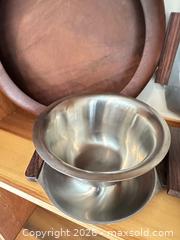 MaxSold Auction: MCM Stainless Wood Serving Pieces  - Webster (New York, USA) PARTNER MANAGED Estate Sale Online Auction - Hidden Valley Trail
