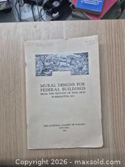 MaxSold Auction: Mural Designs for Federal Buildings (1940) - Toronto (Ontario, Canada) SELLER MANAGED Reseller Online Auction -  Cranfield Road