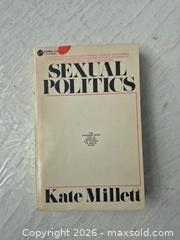 MaxSold Auction: Sexual Politics by Kate Millett  - Toronto (Ontario, Canada) SELLER MANAGED Reseller Online Auction -  Cranfield Road