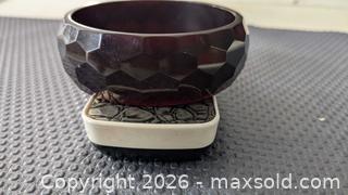 MaxSold Auction: Burgundy Bakelite Bracelet - Cambridge (Ontario, Canada) SELLER MANAGED Reseller Online Auction - Dakin Crescent