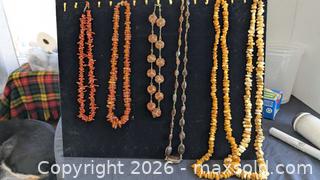 MaxSold Auction: Vintage Necklaces Amber, Sponge and Coral - Cambridge (Ontario, Canada) SELLER MANAGED Reseller Online Auction - Dakin Crescent