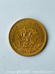 MaxSold Auction: 1919 Mexico 20 Pesos Solid Gold Coin  - Toronto (Ontario, Canada) PARTNER MANAGED Estate Sale Online Auction - Castle Frank Crescent