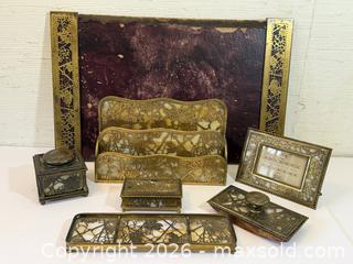 MaxSold Auction: Antique Tiffany Studio Desk Set  - Toronto (Ontario, Canada) PARTNER MANAGED Estate Sale Online Auction - Castle Frank Crescent
