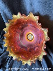 MaxSold Auction: Fenton Marigold Orange Tree Carnival Glass Punch Set #2 - Bremerton (Washington, USA) SELLER MANAGED Estate Sale Online Auction - Burwell Street