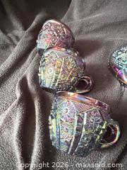 MaxSold Auction: Indiana Glass Amethyst Heirloom Carnival Glass Punch Set - Bremerton (Washington, USA) SELLER MANAGED Estate Sale Online Auction - Burwell Street