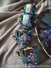 MaxSold Auction: Mosser Amethyst Paneled Grape Carnival Glass Punch Set - Bremerton (Washington, USA) SELLER MANAGED Estate Sale Online Auction - Burwell Street