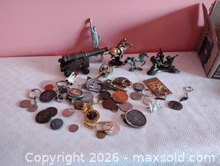 MaxSold Auction: Various keychains, coins and ornaments  - North Dundas (Ontario, Canada) SELLER MANAGED Estate Sale Online Auction - Nation Valley Road