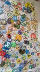 MaxSold Auction: 195 pieces of Pin - Buttons Memorabilia Collection Lot of Vintage Pins in a  Minnow Bucket - Ottawa (Ontario, Canada) SELLER MANAGED Downsizing Online Auction -  Woodpark Way