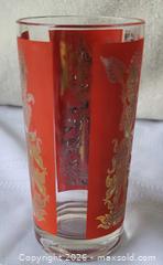 MaxSold Auction: (3)Vintage barware glasses identified as Culver red + gold "Siam" or "Thai Goddess"  - Ottawa (Ontario, Canada) SELLER MANAGED Downsizing Online Auction -  Woodpark Way