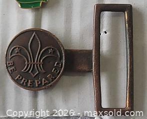 MaxSold Auction: Fourteen (14) Rare Unique Girls Guides Lapels Pins Lot + (1) VTG old GG Belt Buckle - Ottawa (Ontario, Canada) SELLER MANAGED Downsizing Online Auction -  Woodpark Way