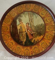 MaxSold Auction: One (1) Russian lacquer miniature plate + (3) Vintage Ravensdale Pottery plate - Ottawa (Ontario, Canada) SELLER MANAGED Downsizing Online Auction -  Woodpark Way