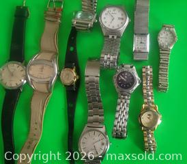 MaxSold Auction: Ten (10) Vintage Brand Name Watch Lot  - Ottawa (Ontario, Canada) SELLER MANAGED Downsizing Online Auction -  Woodpark Way