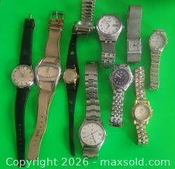 MaxSold Auction: Ten (10) Vintage Brand Name Watch Lot  - Ottawa (Ontario, Canada) SELLER MANAGED Downsizing Online Auction -  Woodpark Way