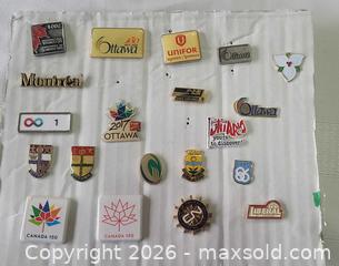 MaxSold Auction: Twenty (20) Ottawa City Capital Govt Pins Lapels Area Rare Pins Collections - Ottawa (Ontario, Canada) SELLER MANAGED Downsizing Online Auction -  Woodpark Way