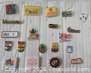 MaxSold Auction: Twenty (20) Ottawa City Capital Govt Pins Lapels Area Rare Pins Collections - Ottawa (Ontario, Canada) SELLER MANAGED Downsizing Online Auction -  Woodpark Way