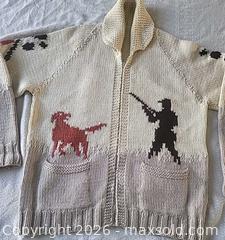 MaxSold Auction: Vintage Genuine COWICHAN Wool Knit 1960s Handmade Jacket XL-XXL - Ottawa (Ontario, Canada) SELLER MANAGED Downsizing Online Auction -  Woodpark Way