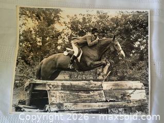 MaxSold Auction: VTG 1941 8" x 10"  Professional  Photograph Equestrain Female rider. - Ottawa (Ontario, Canada) SELLER MANAGED Downsizing Online Auction -  Woodpark Way