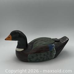 MaxSold Auction: Vintage Hand Carved Wood Duck, Folk Art Painted (8”) - St. Catharines (Ontario, Canada) SELLER MANAGED Reseller Online Auction - Winfield Court
