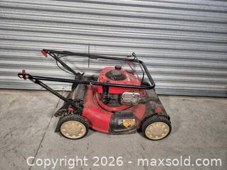 MaxSold Auction: 21 in Gas Push Lawn Mower with Grass Catcher (Troy-Bilt/Greenworks) - Cypress(Texas, USA) PARTNER MANAGED Downsizing Online Auction - Woodworth Drive