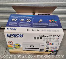 MaxSold Auction: Epson EcoTank ET-2850 All-in-One Printer (White) - Cypress(Texas, USA) PARTNER MANAGED Downsizing Online Auction - Woodworth Drive