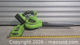 MaxSold Auction: Greenworks 40V 4.0Ah Cordless Leaf Blower with Battery - Cypress(Texas, USA) PARTNER MANAGED Downsizing Online Auction - Woodworth Drive