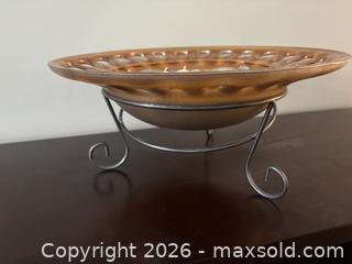 MaxSold Auction: Copper/Bronze Glass Decorative Bowl Centerpiece, Medium - Ottawa (Ontario, Canada) SELLER MANAGED Downsizing Online Auction - Cheverton Avenue