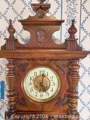 MaxSold Auction: Antique-Style Wooden Wall Clock with Pendulum and Chimes - Los Angeles (California, USA) PARTNER MANAGED Downsizing Online Auction - Sapphire Drive