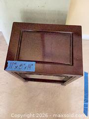 MaxSold Auction: Antique Asian Carved Mahogany Accent Table with Porcelain Figurine - Los Angeles (California, USA) PARTNER MANAGED Downsizing Online Auction - Sapphire Drive