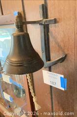 MaxSold Auction: Antique Bronze Wall Mount Bell with Rope Pull - Los Angeles (California, USA) PARTNER MANAGED Downsizing Online Auction - Sapphire Drive