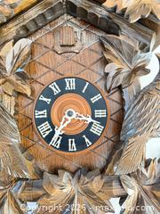 MaxSold Auction: Carved Wood Cuckoo Clock  - Los Angeles (California, USA) PARTNER MANAGED Downsizing Online Auction - Sapphire Drive