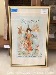 MaxSold Auction: Hibel Limited Edition Framed Print 42/300 Asian Figure - Los Angeles (California, USA) PARTNER MANAGED Downsizing Online Auction - Sapphire Drive