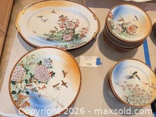 MaxSold Auction: Japanese Kutani/Satsuma Porcelain Plates, Platters & Bowls,  - Los Angeles (California, USA) PARTNER MANAGED Downsizing Online Auction - Sapphire Drive