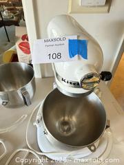 MaxSold Auction: KitchenAid Heavy Duty Bowl-Lift Stand Mixer, 5 qt, White - Los Angeles (California, USA) PARTNER MANAGED Downsizing Online Auction - Sapphire Drive