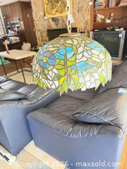 MaxSold Auction: Tiffany-Style Hanging Stained Glass 3-Bulb Pendant Light, 18 in - Los Angeles (California, USA) PARTNER MANAGED Downsizing Online Auction - Sapphire Drive