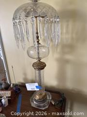 MaxSold Auction: Victorian Cut Crystal Table Lamp with Brass Accents - Los Angeles (California, USA) PARTNER MANAGED Downsizing Online Auction - Sapphire Drive