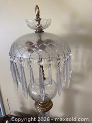 MaxSold Auction: Victorian Cut Crystal Table Lamp with Brass Accents - Los Angeles (California, USA) PARTNER MANAGED Downsizing Online Auction - Sapphire Drive