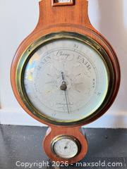 MaxSold Auction: Vintage Banjo Aneroid Barometer with Thermometer & Hygrometer - Los Angeles (California, USA) PARTNER MANAGED Downsizing Online Auction - Sapphire Drive