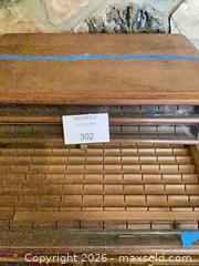MaxSold Auction: Vintage Wood General Store Style Spool Storage with Drawers - Los Angeles (California, USA) PARTNER MANAGED Downsizing Online Auction - Sapphire Drive