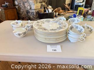 MaxSold Auction: Wedgwood Ashford Bone China Set, Floral Pattern with Gold Rim - Los Angeles (California, USA) PARTNER MANAGED Downsizing Online Auction - Sapphire Drive