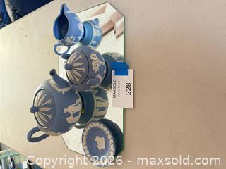 MaxSold Auction: Wedgwood Jasperware Light Blue Tea Set  - Los Angeles (California, USA) PARTNER MANAGED Downsizing Online Auction - Sapphire Drive