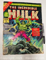 MaxSold Auction: LARGE 1978 "Incredible Hulk" #17 Treasury comic - Ottawa (Ontario, Canada) SELLER MANAGED Downsizing Online Auction - Farmington Avenue