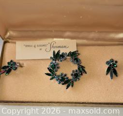 MaxSold Auction: lovely Vintage Sherman set: brooch and earrings.  - Ottawa (Ontario, Canada) SELLER MANAGED Downsizing Online Auction - Farmington Avenue