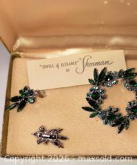 MaxSold Auction: lovely Vintage Sherman set: brooch and earrings.  - Ottawa (Ontario, Canada) SELLER MANAGED Downsizing Online Auction - Farmington Avenue