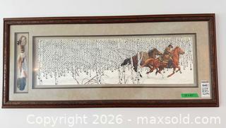 MaxSold Auction: Framed Bev Doolittle Western Horses Landscape Print, 53" x 23" - Saanich (British Columbia, Canada) PARTNER MANAGED Moving Online Auction - Valewood Trail