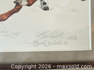 MaxSold Auction: Framed Bev Doolittle Western Horses Landscape Print, 53" x 23" - Saanich (British Columbia, Canada) PARTNER MANAGED Moving Online Auction - Valewood Trail