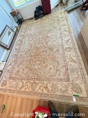 MaxSold Auction: Rectangular Traditional Floral Wool Area Rug 122” x 172” - Saanich (British Columbia, Canada) PARTNER MANAGED Moving Online Auction - Valewood Trail