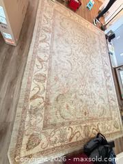MaxSold Auction: Rectangular Traditional Floral Wool Area Rug 122” x 172” - Saanich (British Columbia, Canada) PARTNER MANAGED Moving Online Auction - Valewood Trail