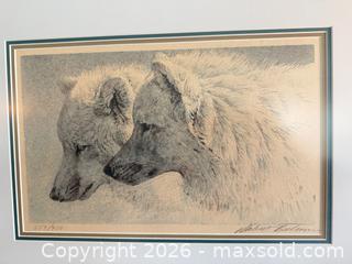 MaxSold Auction: Robert Bateman Limited Edition Numbered Wolves Framed Print - Saanich (British Columbia, Canada) PARTNER MANAGED Moving Online Auction - Valewood Trail